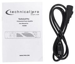 Technical Pro PX3000 Professional 2U 2-Channel 3000 Watt Power DJ Amplifier