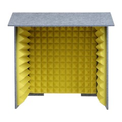 Desktop Soundproof Booth 24″ Vocal Recording Shield W/ Foam Panel For Mic Studio