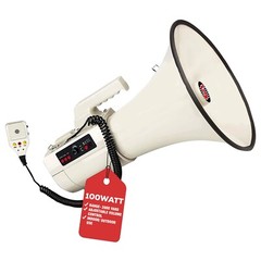 5Core Megaphone Bullhorn Speaker 100W Professional Bull Horn Battery Power Megaf