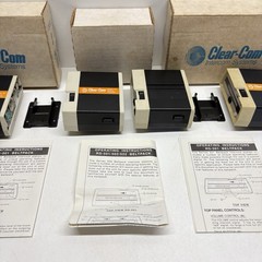 Clear-Com RS-501 Single-Channel Intercom Beltpack Made in USA – LOT OF 4