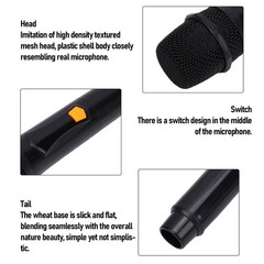 Fake Microphone Prop Lightweight Metal Simulated Microphone Toy For Singing