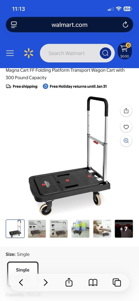 Magna Cart Flatform Four Wheel Folding Cart