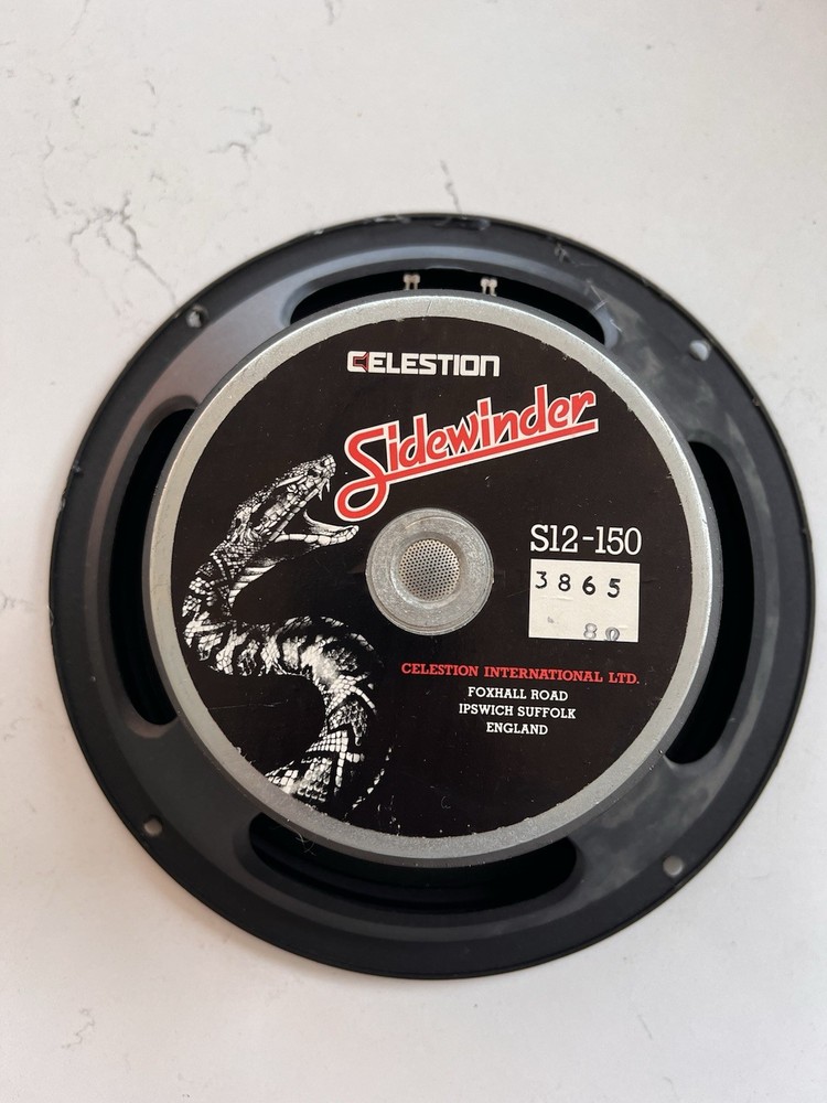 Celestion Sidewinder S12-150 12” bass guitar speaker from 1985