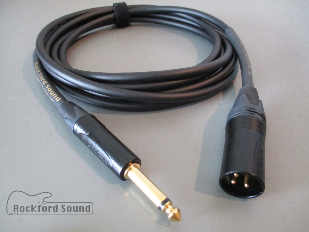 Mogami W2549 | Gold XLR Male to 1/4″ TS | Unbalanced Interconnect
