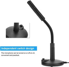 High Sensitivity USB Microphone with Portable Gooseneck for Singing & Podcasting