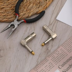 Zinc Alloy Right Angle Audio Jack Connectors – 2 Pack for Audio Devices