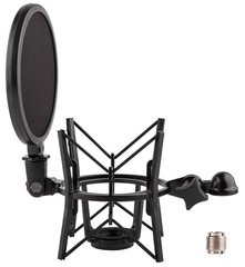 Microphone Shock Mount Integrated Pop Shield For Rode K2 NT1-A NT1000 NTK Mic