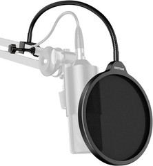 Premium Microphone Pop Filter, Japanese Minimalist Design, Flexible Gooseneck