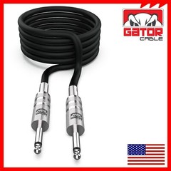 1/4” to 1/4” Male Mono Plug Cable Wire Cord Guitar Bass Instrument DJ Mixer
