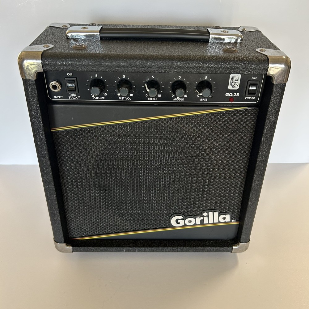 VINTAGE Gorilla GG-25 Guitar Amplifier Amp „The TUBE CRUNCHER“ 50W Black Works