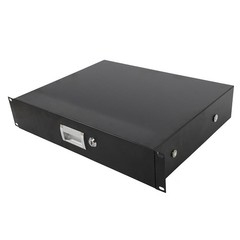 19″ 2U Equipment Rack Drawer-Module Storage Patch Panel Data Cabinet