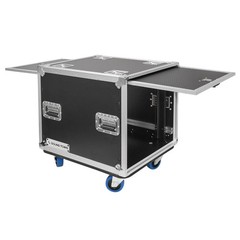 Sound Town 10U Rack Road Case with Slam Door and Adjustable Rack Depth (STPR-10)