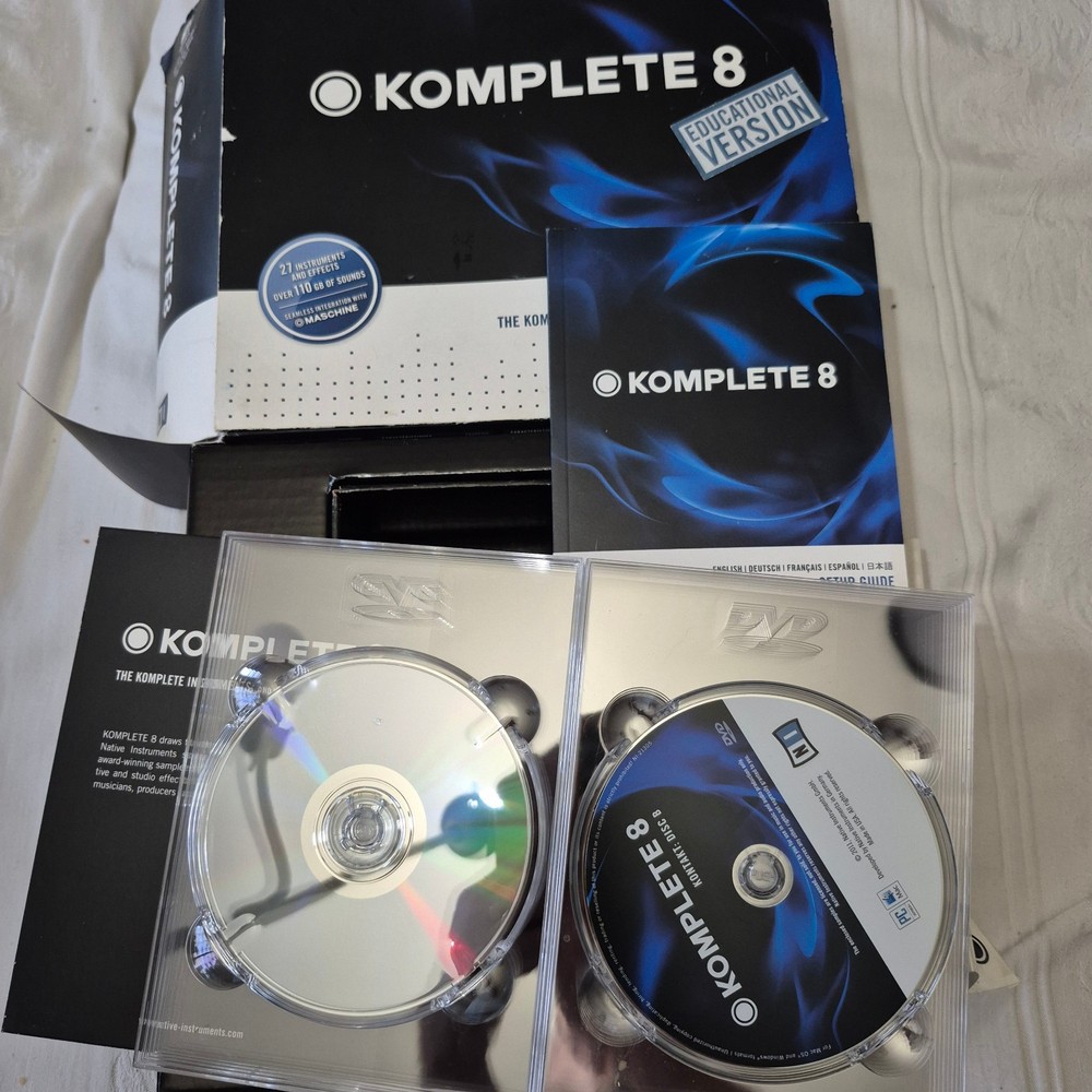 The Komplete 8 Instruments & Effects Collection Discs 27 INSTRUMENTS 110 GB