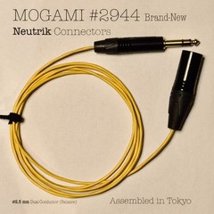 1–30 ft Mogami 2944 console cable Yellow | Choose Neutrik XLR/TRS | Bulk Ready