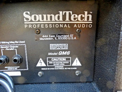 Sound Tech Pro Audio Quick Mix 6 QM6 Powered Mixer/Amplifier
