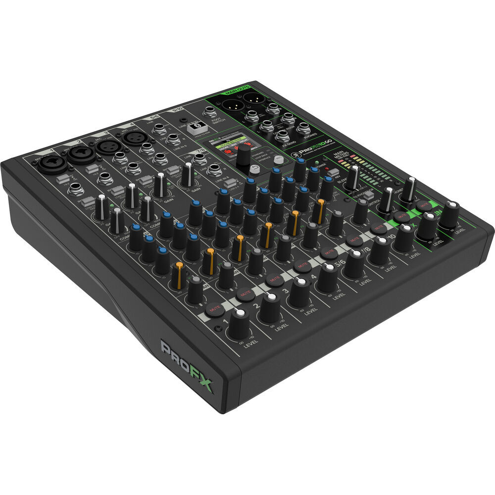 Mackie ProFX10 GO Battery-Powered 10-Channel Analog Audio Mixer With Bluetooth