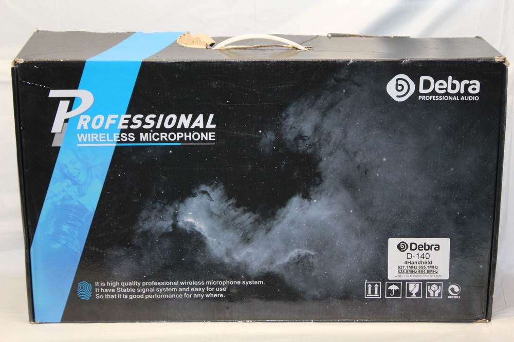Debra Audio Pro D- 140 Channel Wireless with 4 Hand Held Mics RS