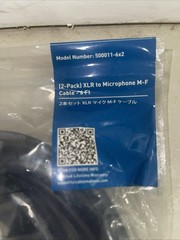 XLR To Microphone Cable M-f- 6ft, Pack of 2 – NEW