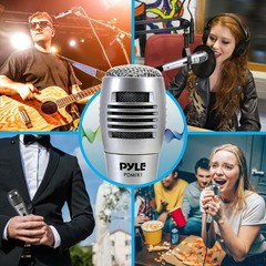 Pyle PDMIK1 Professional Moving Coil Dynamic Handheld Microphone, 6.5 Ft. Cable