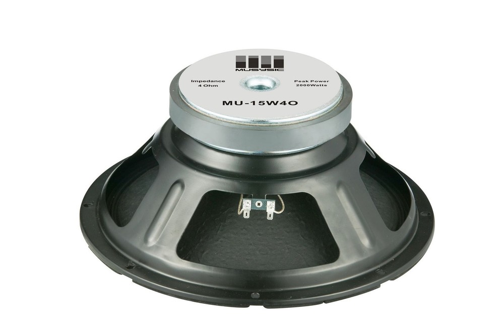 2000 Watts Raw Replacement 15″ SubWoofer Speaker 4Ohms for Active Speakers DJ