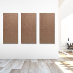 SilentPoly™ Dual-Tone Acoustic Panels 2×2 or 2×4 Sound Treatment Panel for Walls