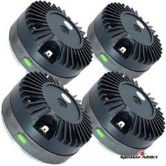 4-PACK SpeakerAddict 1″ 8ohm Titanium di compression driver 800-20Khz 3-BOLT ON