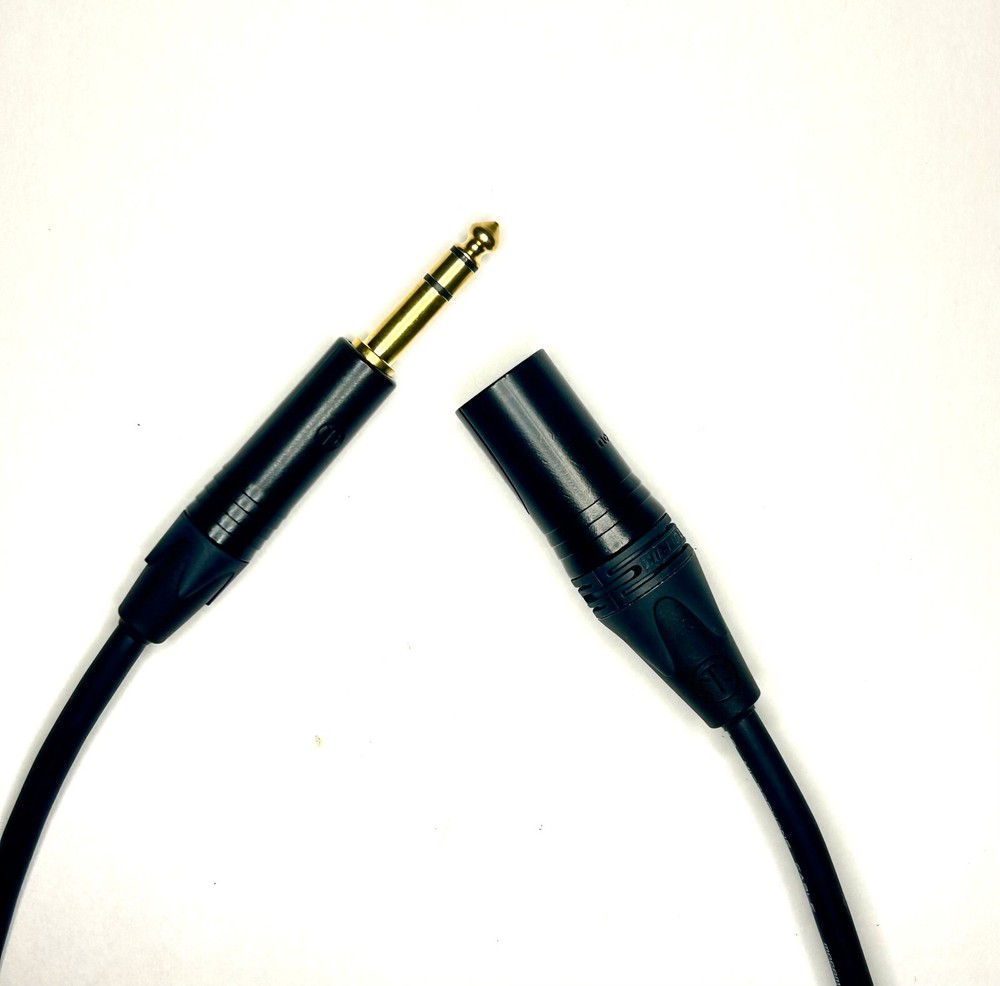Mogami W2549 Neglex | 2 FT | Gold Male XLR to Neutrik TRS 1/4 | Custom Built