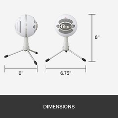 Blue Snowball iCE USB Microphone For PC Gaming, Recording, Streaming, Podcasting