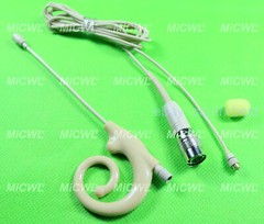 Snail ear Microphone For Shure Audio-Technica Sennheiser MiPro Detachable Wire