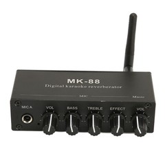 6.5mm Karaoke Mixer Aluminium Alloy Dual Microphone Input Portable Digital LXHR