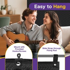 2 PCS Extra Large Sound Dampening Blanket,96″x 80″ Sound Absorbing Studio Bla…