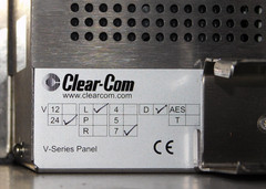 Clear Com V-24-L-7-D V Series Iris 2RU 24 Key Lever Display Intercom Panel USA