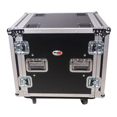 ProX T-10RSP ATA Flight Case For Amp Rack Mount With 10U Space 20″ Depth+Casters