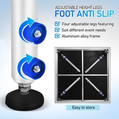 4 *4 ft Portable Stage Platform Modular System Height Adjustable Riser 24″ – 40″
