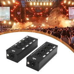 2Pcs 4 Channel Audio Network XLR Male Female to Single Ethercon Cable Extender