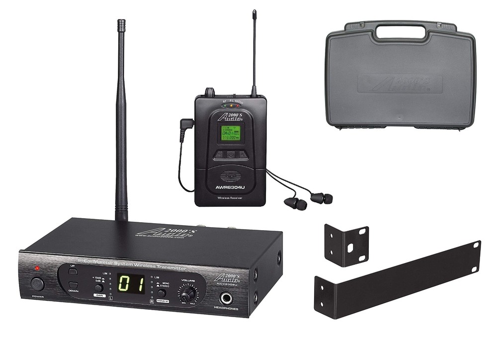 Audio2000’S AWM6308U UHF 100 Selectable Frequency Wireless in-Ear Monitor Sys…