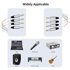 proreck Snake Cable 4-Channel 6ft Shielded Audio Cable 1/4“ TRS to 1/4“ TRS