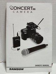 Samson Concert88 Camera Wireless Microphone System – Tested Working – Read