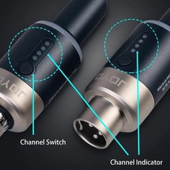 JOYO 5.8GHz Wireless Microphone System XLR Transmitter Receiver 100FT Range NEW!
