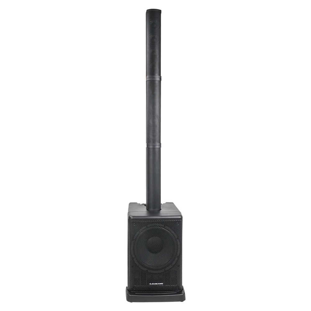 Sound Town Portable Column PA System with 12″ Powered Sub, Bluetooth CARPO-L2