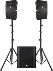 proreck CLUB 3500 PA Speaker System DJ Powered Combo Set 15“ Subwoofer 3000W