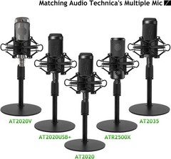 Adjustable Desk Mic Stand with Shock Mount for Audio-Technica AT2020