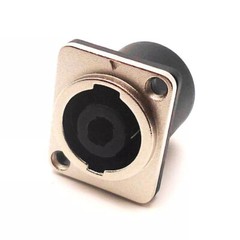 4pcs AFT 4 Pole Speakon Chassis Panel Mount Connector w/ Metal for Neutrik NL4MP
