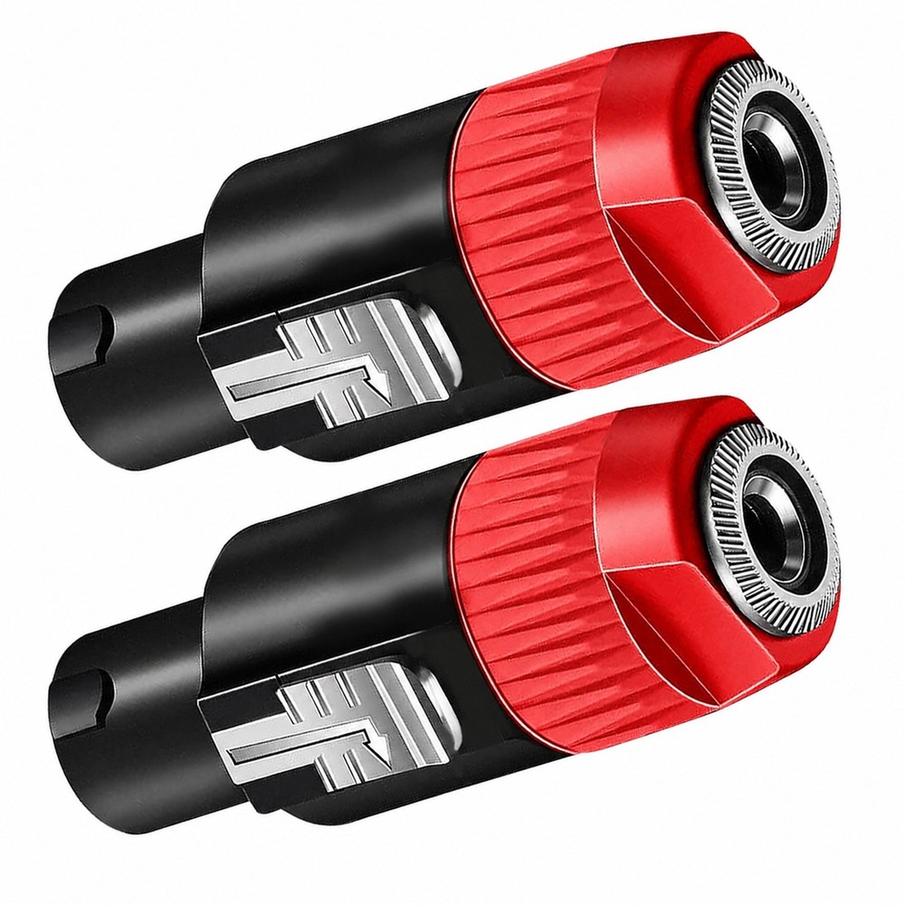 5 Core Speakon 1/4″ Female – Male Connectors Pair 4 Pole SpeakON Connector