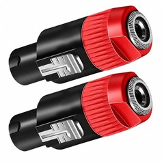 5 Core Speakon 1/4″ Female – Male Connectors Pair 4 Pole SpeakON Connector