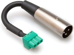 Hosa Technology PHX-206M BULK Phoenix to 3-Pin XLR Adapter