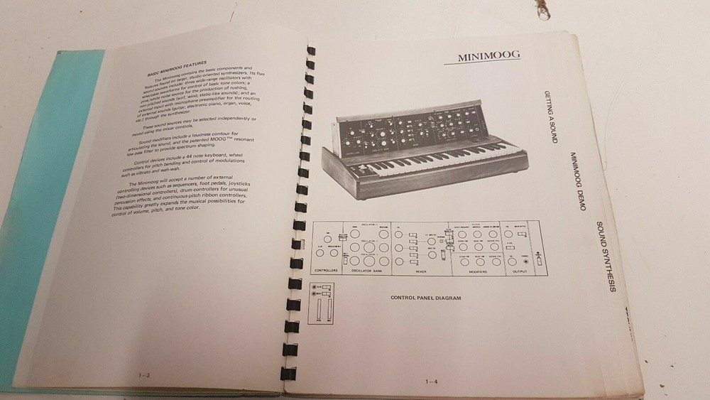 1978 MINI MOOG MANUAL