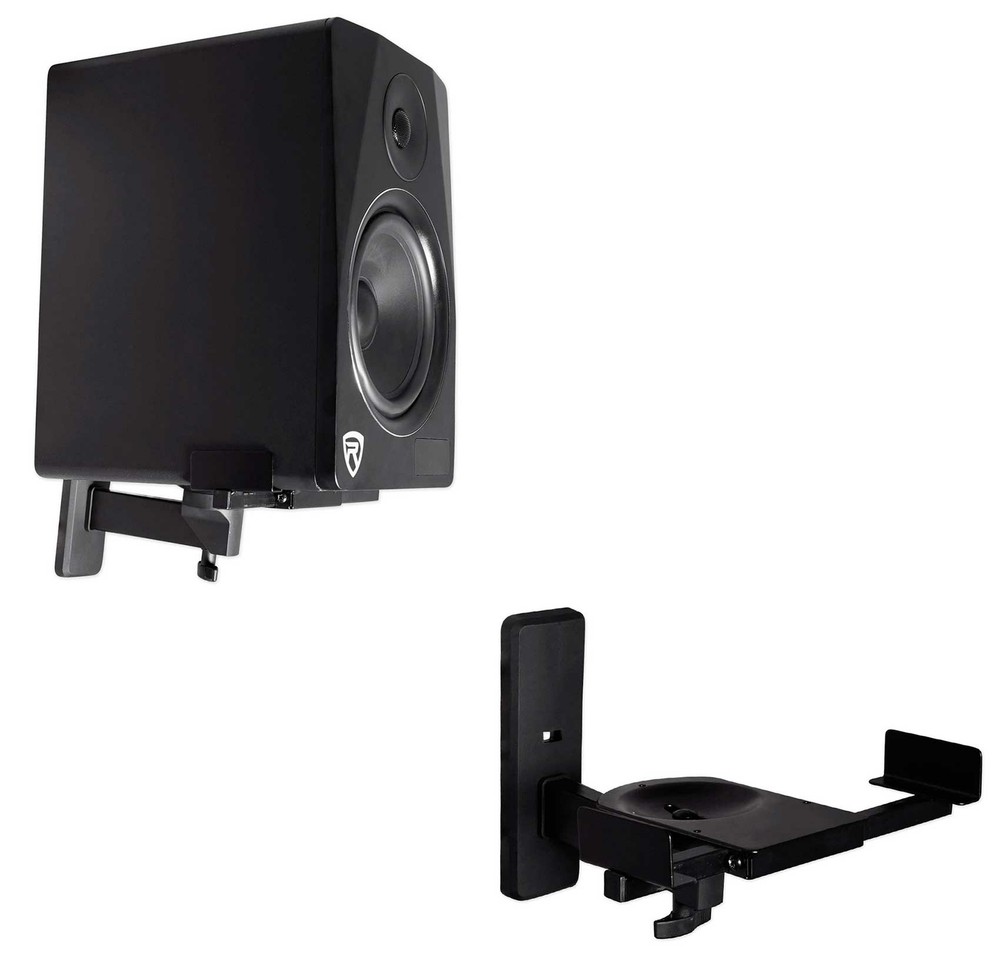 Pair Wall Mount Swivel Brackets For Yamaha HS7 HS-7 Studio Monitor Speakers
