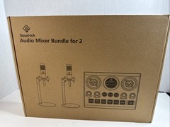 Squarock SR-AF102-2 Podcast Bundle for 2 with Microphones and Interface Sealed