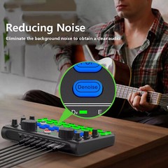 Sound Mixer Microphone Voice Changer For Broadcast Live Streaming Effect PC KTV